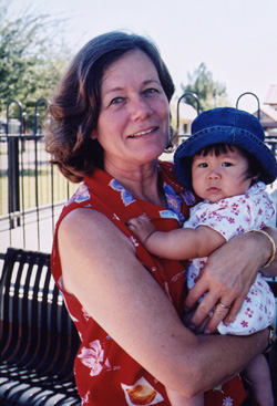 Natalie loves grandma, too!