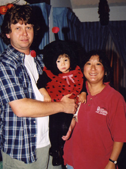 John, Lynne and Hana