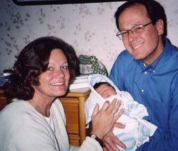 The proud grandparents