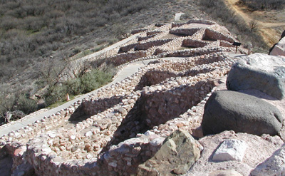 Ancient Indian Dwellings.  Not a Junkyard