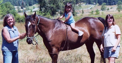 Practicing Her Equestrian Skills